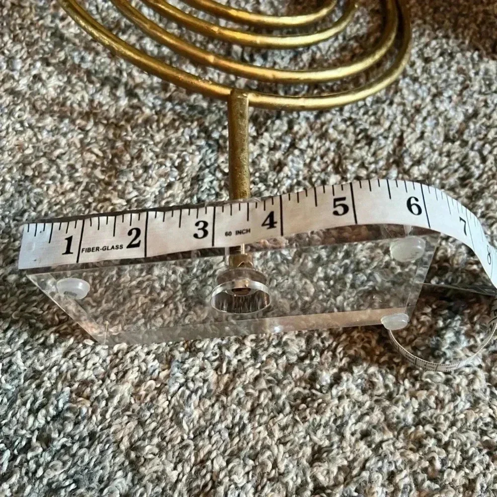 DECORATIVE ABSTRACT METAL ROSE GOLD SPEAR‎ SCULPTURE